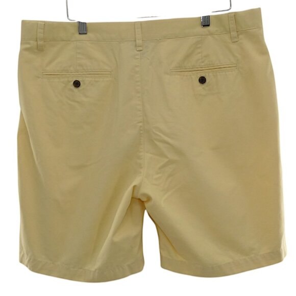 Croft & Barrow Yellow Chino Shorts 38 Classic Prep Coastal Dadcore Resort - Picture 2 of 5